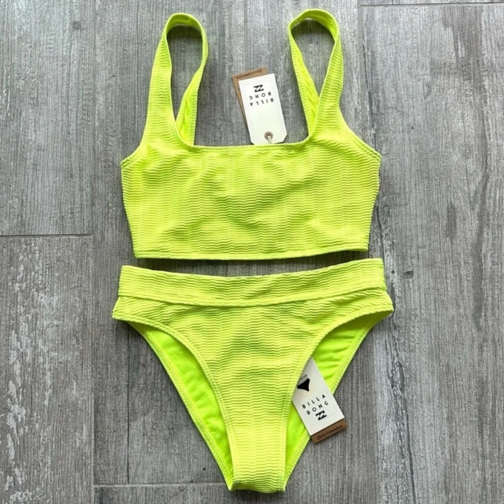 🔥🔥BILLABONG - WAVE TRIP CROP TANK MAUI BIKINI SET🔥🔥 - Picture 5 of 11